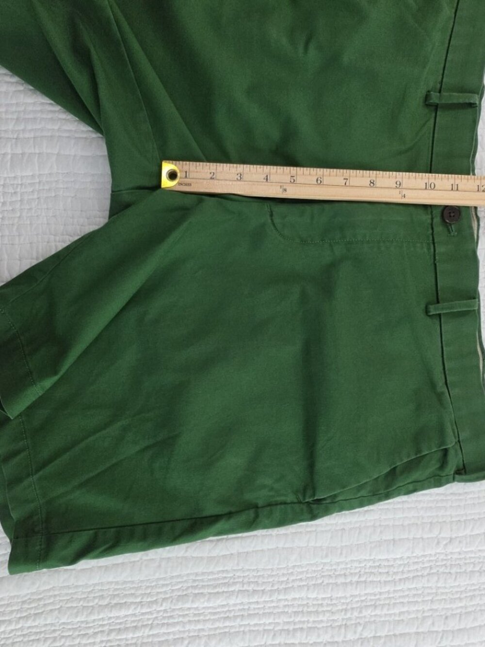 Banana Republic Walking Shorts Mens 40 Verdent Green 9" Inseam Stretch Classic - Picture 12 of 15